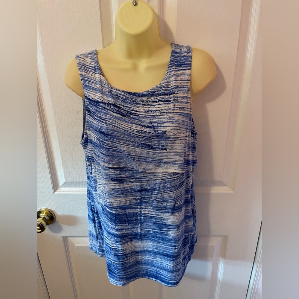 CATO Abstract Ruffle Tank - Picture 2 of 14